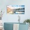Lake Landscape Canvas Wall Art – Modern Nature Boat Scene Sunrise Print for Bedroom & Living Room